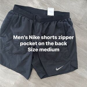 Nike Black Men's Athletic Shorts with Reflective Swoosh